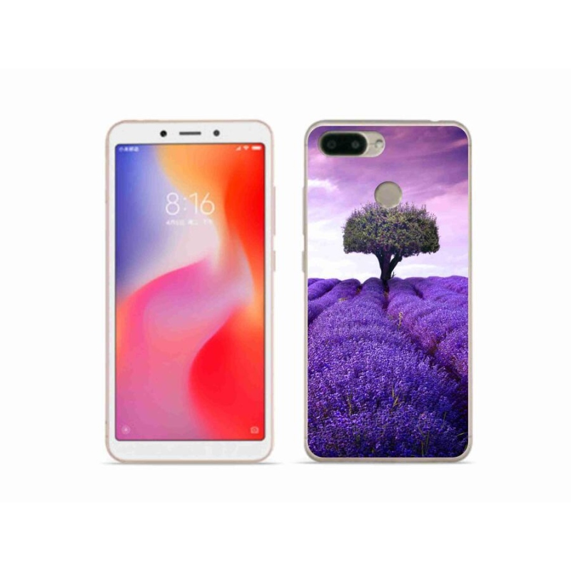 Gelový kryt mmCase na mobil Xiaomi Redmi 6 - levandulová louka