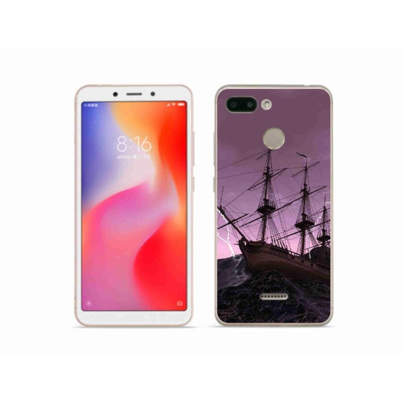 Gelový kryt mmCase na mobil Xiaomi Redmi 6 - loď v bouři