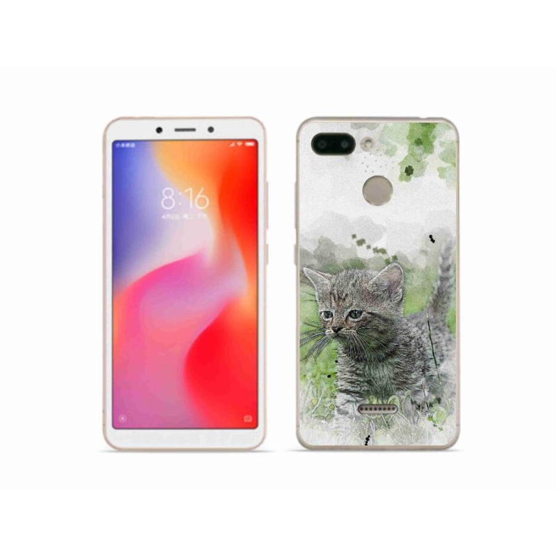 Gelový kryt mmCase na mobil Xiaomi Redmi 6 - roztomilé kotě 1