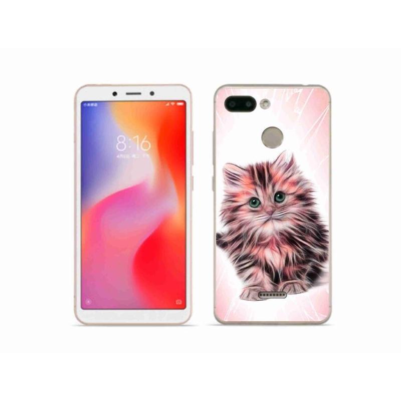 Gelový kryt mmCase na mobil Xiaomi Redmi 6 - roztomilé kotě