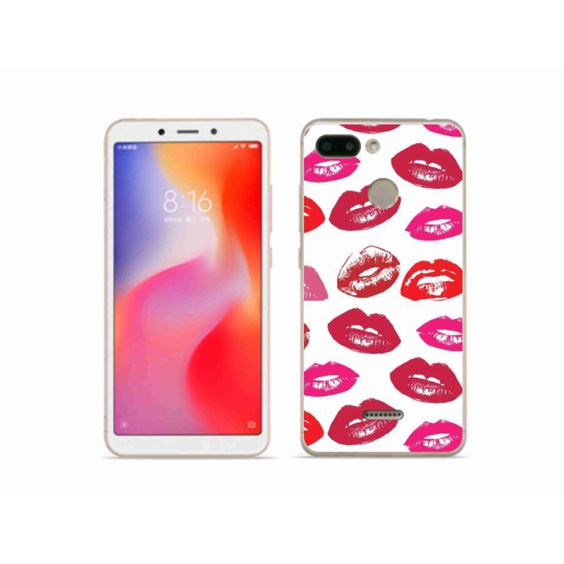 Gelový kryt mmCase na mobil Xiaomi Redmi 6 - rty