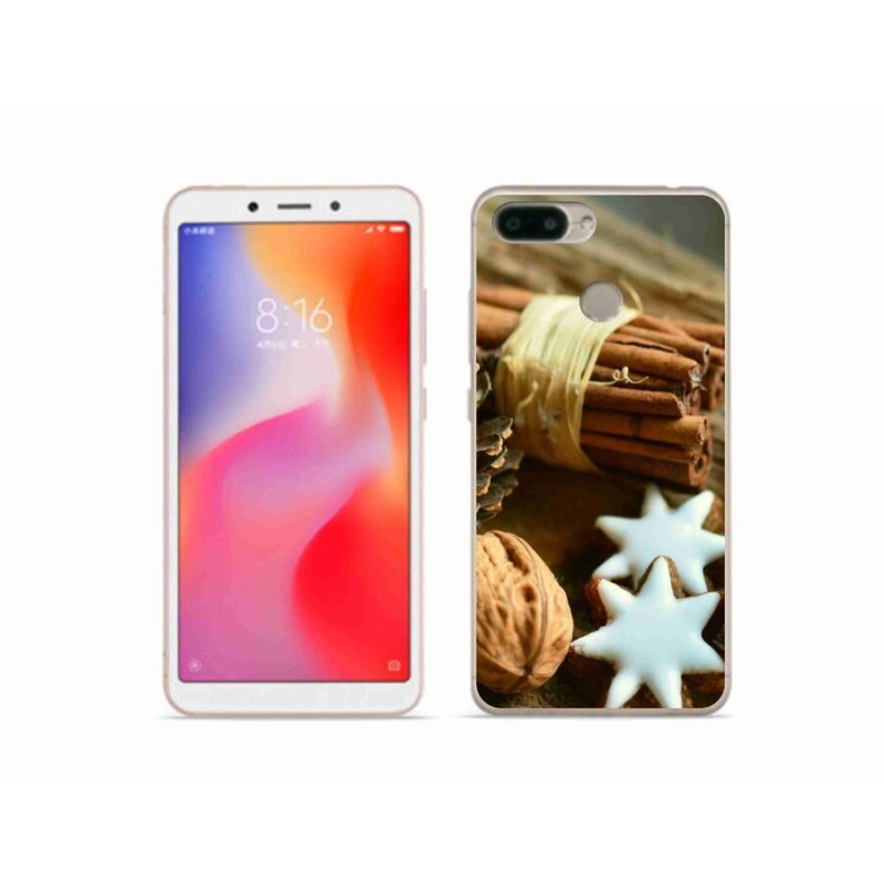 Gelový kryt mmCase na mobil Xiaomi Redmi 6 - skořice a perníčky