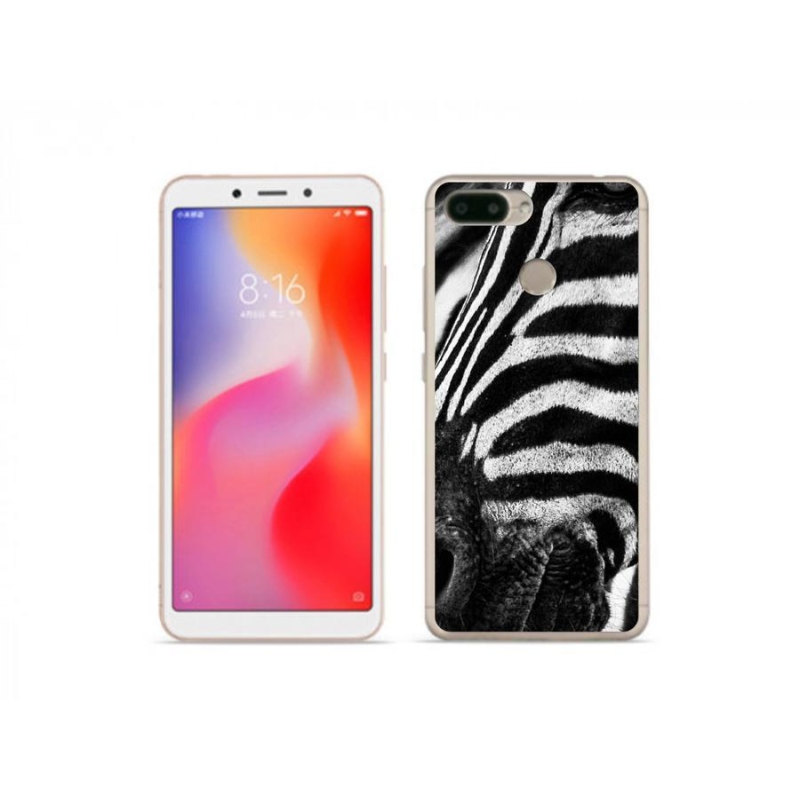 Gelový kryt mmCase na mobil Xiaomi Redmi 6 - zebra