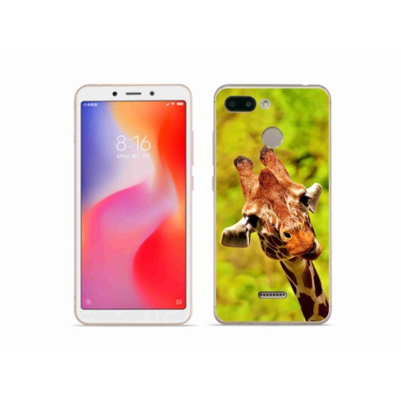 Gelový kryt mmCase na mobil Xiaomi Redmi 6 - žirafa