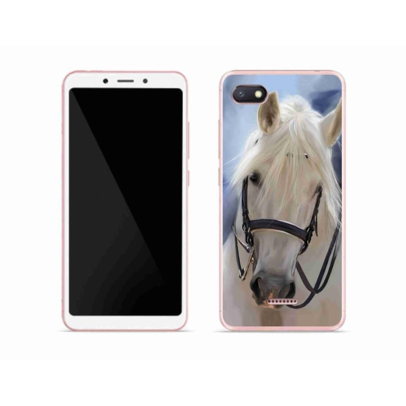 Gelový kryt mmCase na mobil Xiaomi Redmi 6A - bílý kůň