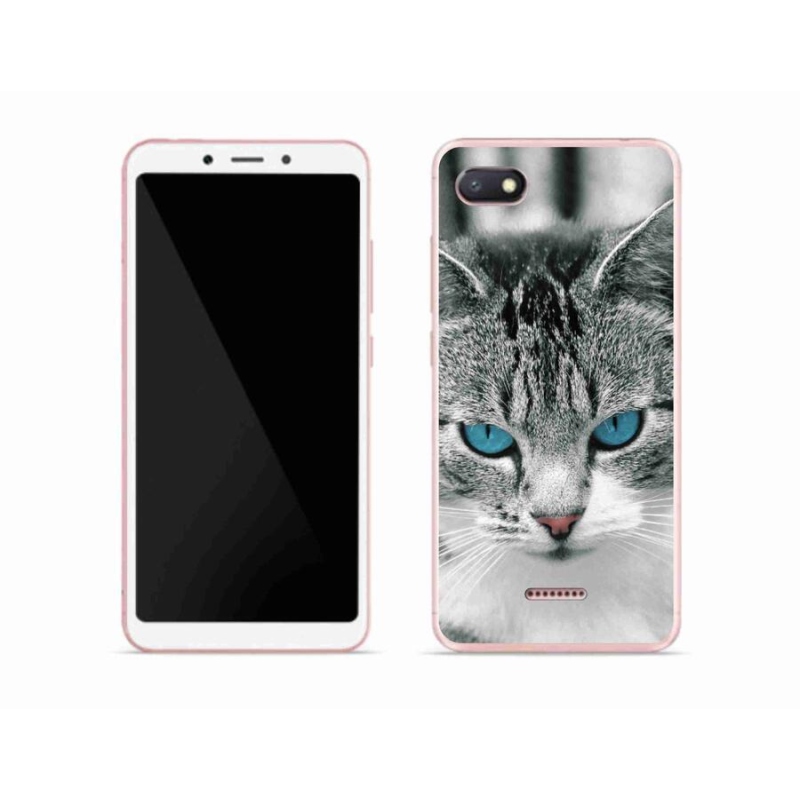 Gelový kryt mmCase na mobil Xiaomi Redmi 6A - kočičí pohled 1