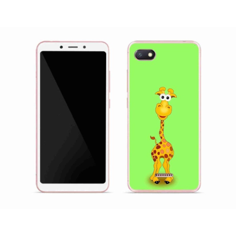 Gelový kryt mmCase na mobil Xiaomi Redmi 6A - kreslená žirafa