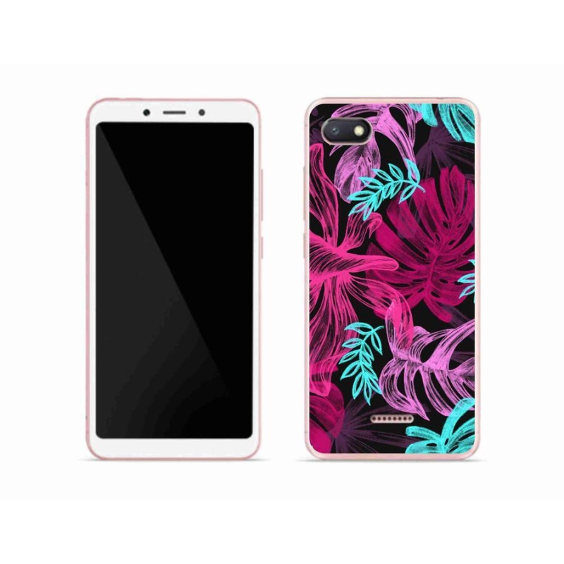 Gelový kryt mmCase na mobil Xiaomi Redmi 6A - květiny 1