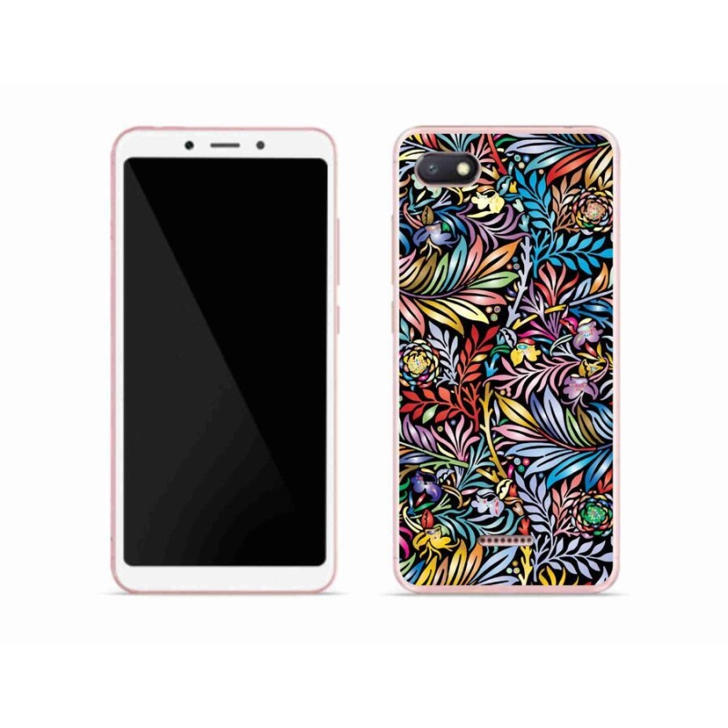 Gelový kryt mmCase na mobil Xiaomi Redmi 6A - květiny 5
