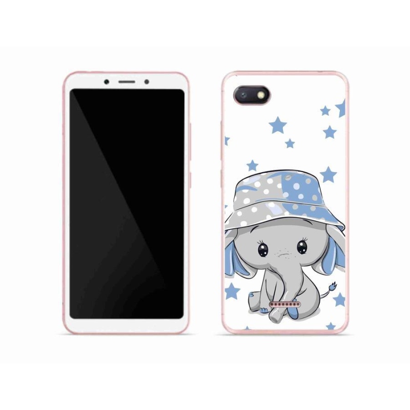 Gelový kryt mmCase na mobil Xiaomi Redmi 6A - modrý slon