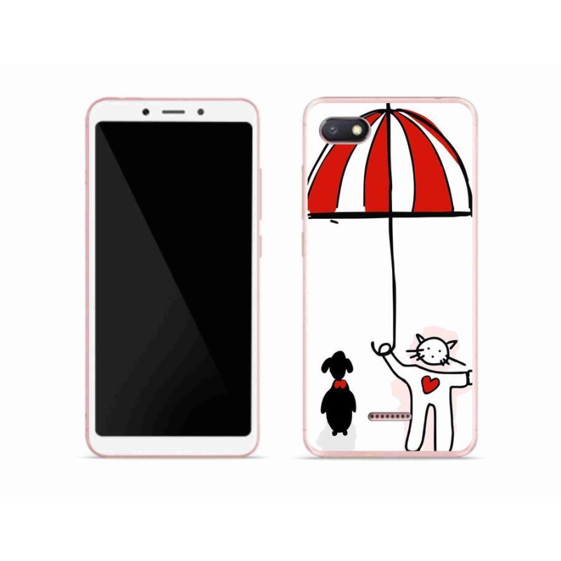 Gelový kryt mmCase na mobil Xiaomi Redmi 6A - pejsek a kočička