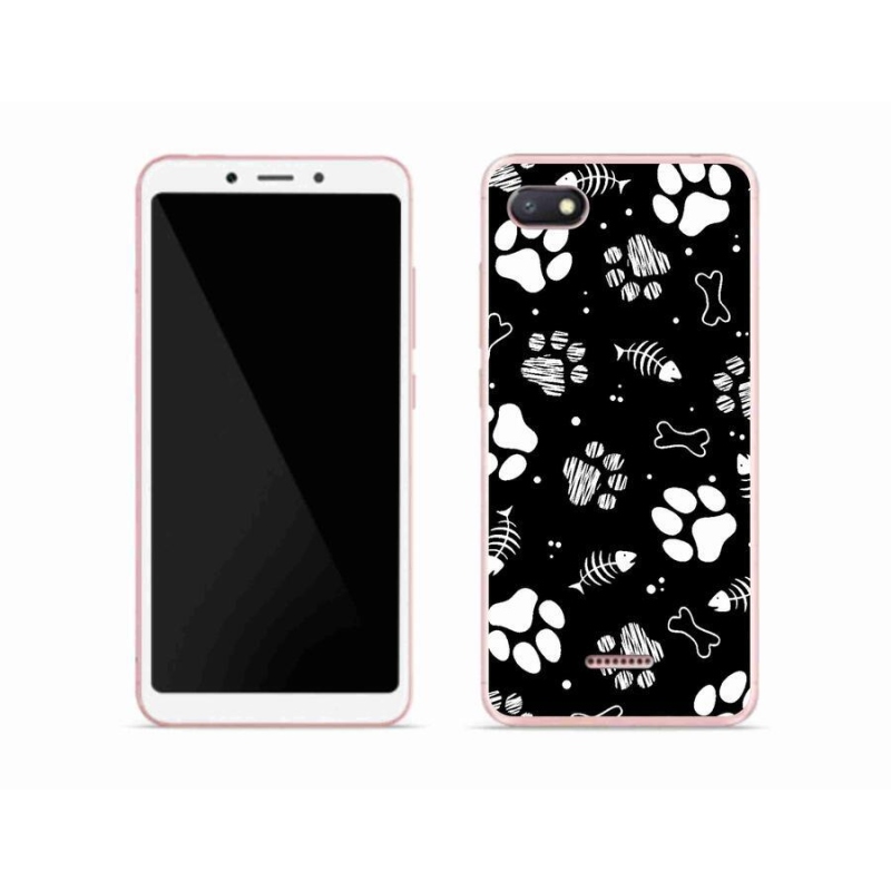 Gelový kryt mmCase na mobil Xiaomi Redmi 6A - psí tlapky