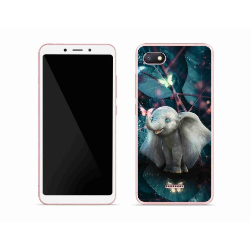 Gelový kryt mmCase na mobil Xiaomi Redmi 6A - roztomilý slon