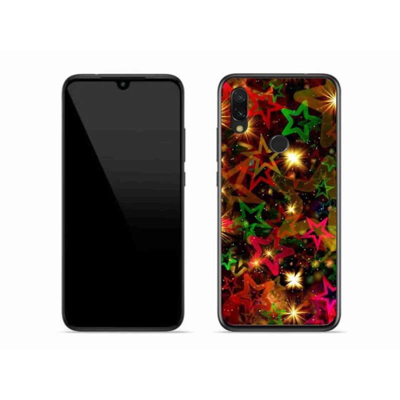 Gelový kryt mmCase na mobil Xiaomi Redmi 7 - barevné hvězdičky