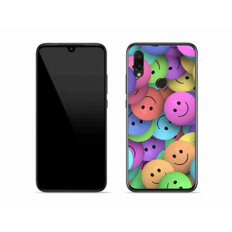 Gelový kryt mmCase na mobil Xiaomi Redmi 7 - barevní smajlíci