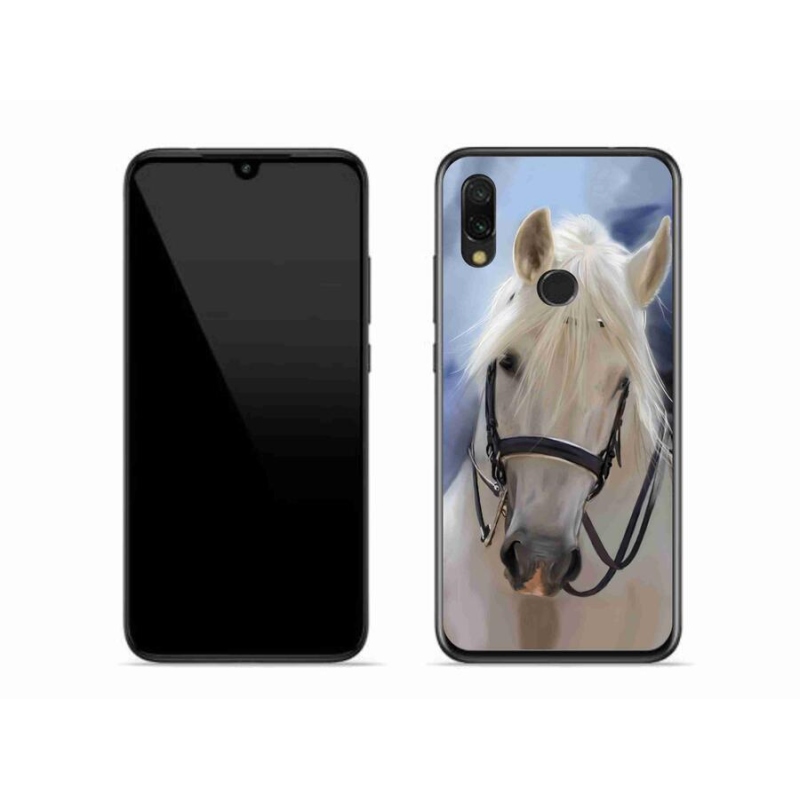 Gelový kryt mmCase na mobil Xiaomi Redmi 7 - bílý kůň