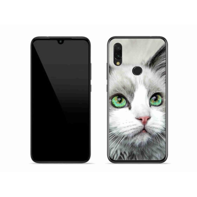 Gelový kryt mmCase na mobil Xiaomi Redmi 7 - kočičí pohled