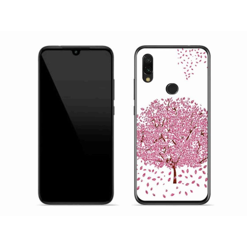 Gelový kryt mmCase na mobil Xiaomi Redmi 7 - kreslený strom s listy