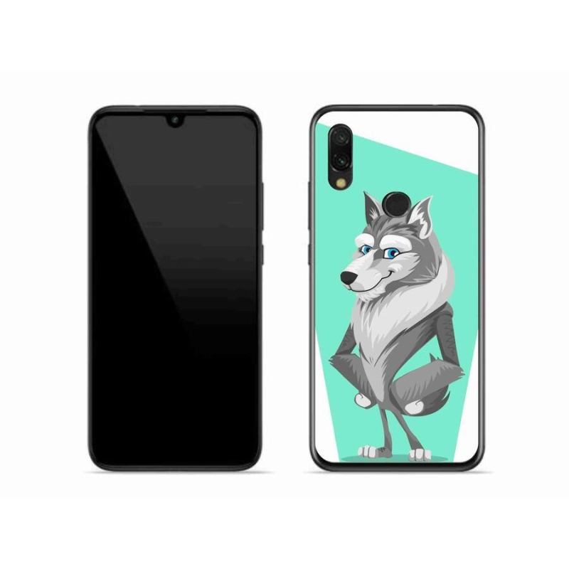 Gelový kryt mmCase na mobil Xiaomi Redmi 7 - kreslený vlk