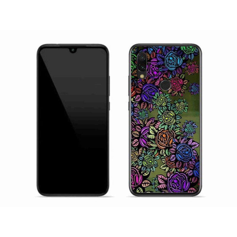 Gelový kryt mmCase na mobil Xiaomi Redmi 7 - květiny 6