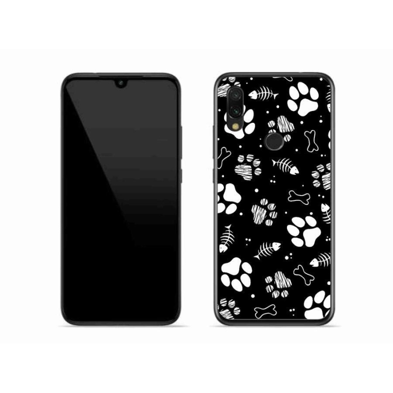 Gelový kryt mmCase na mobil Xiaomi Redmi 7 - psí tlapky