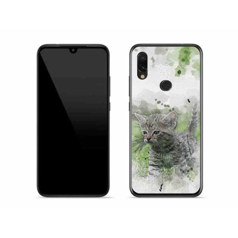 Gelový kryt mmCase na mobil Xiaomi Redmi 7 - roztomilé kotě 1