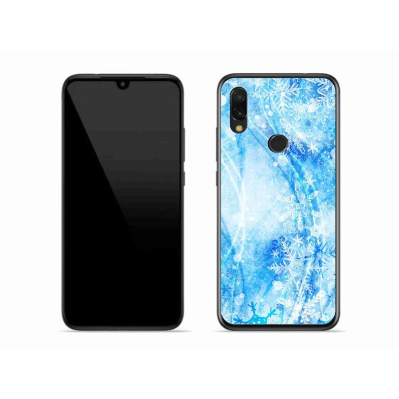 Gelový kryt mmCase na mobil Xiaomi Redmi 7 - sněhové vločky