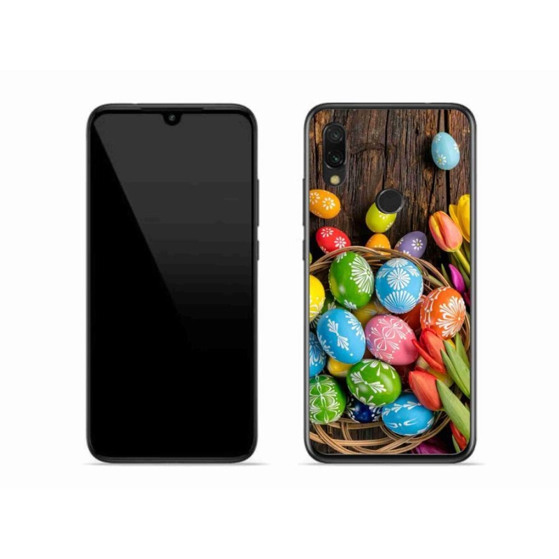Gelový kryt mmCase na mobil Xiaomi Redmi 7 - velikonoční vajíčka