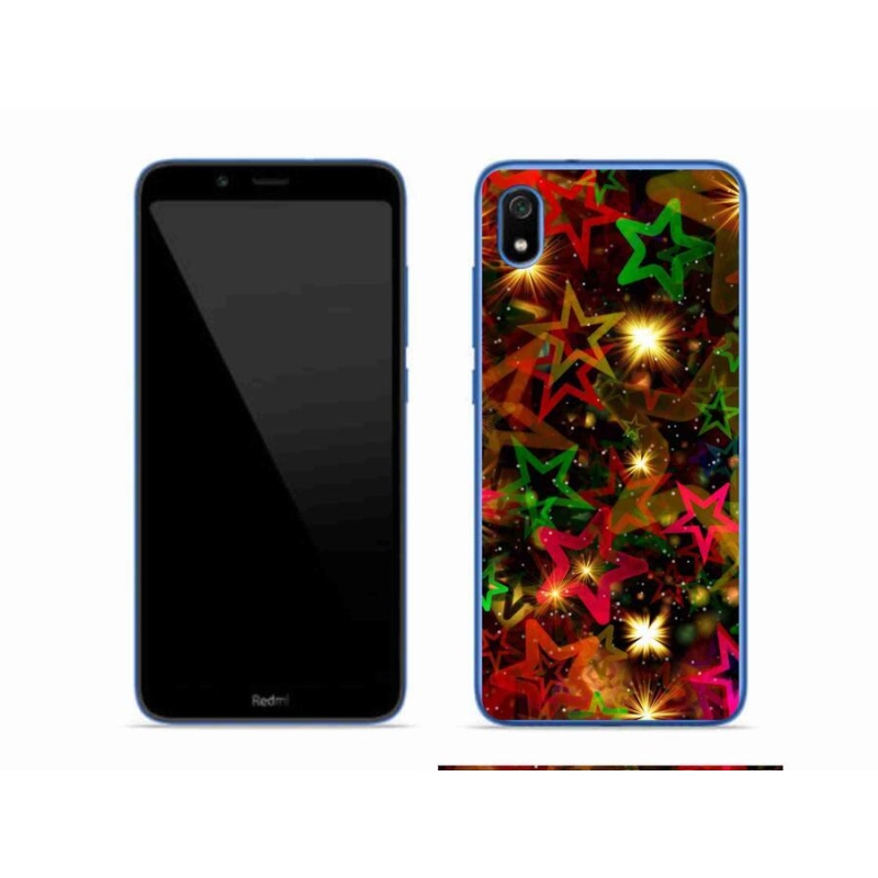 Gelový kryt mmCase na mobil Xiaomi Redmi 7A - barevné hvězdičky