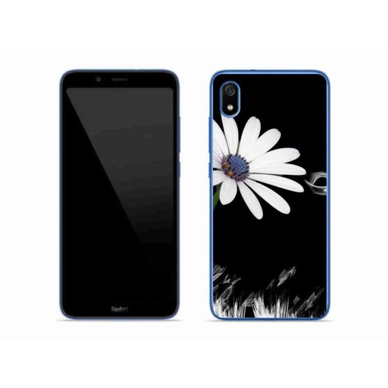 Gelový kryt mmCase na mobil Xiaomi Redmi 7A - bílá květina