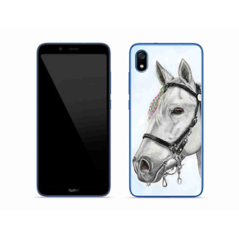 Gelový kryt mmCase na mobil Xiaomi Redmi 7A - bílý kůň 1