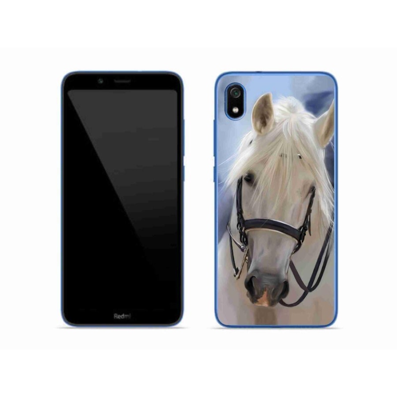 Gelový kryt mmCase na mobil Xiaomi Redmi 7A - bílý kůň