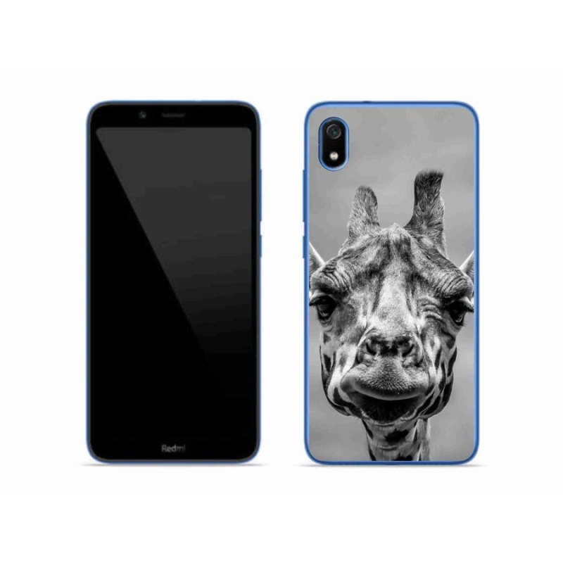 Gelový kryt mmCase na mobil Xiaomi Redmi 7A - černobílá žirafa