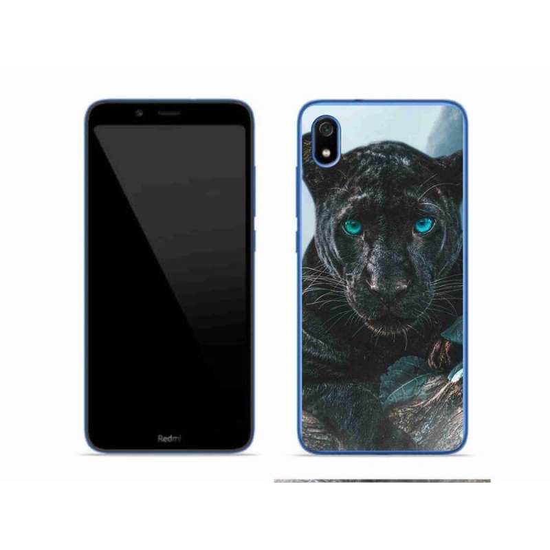 Gelový kryt mmCase na mobil Xiaomi Redmi 7A - černý panter