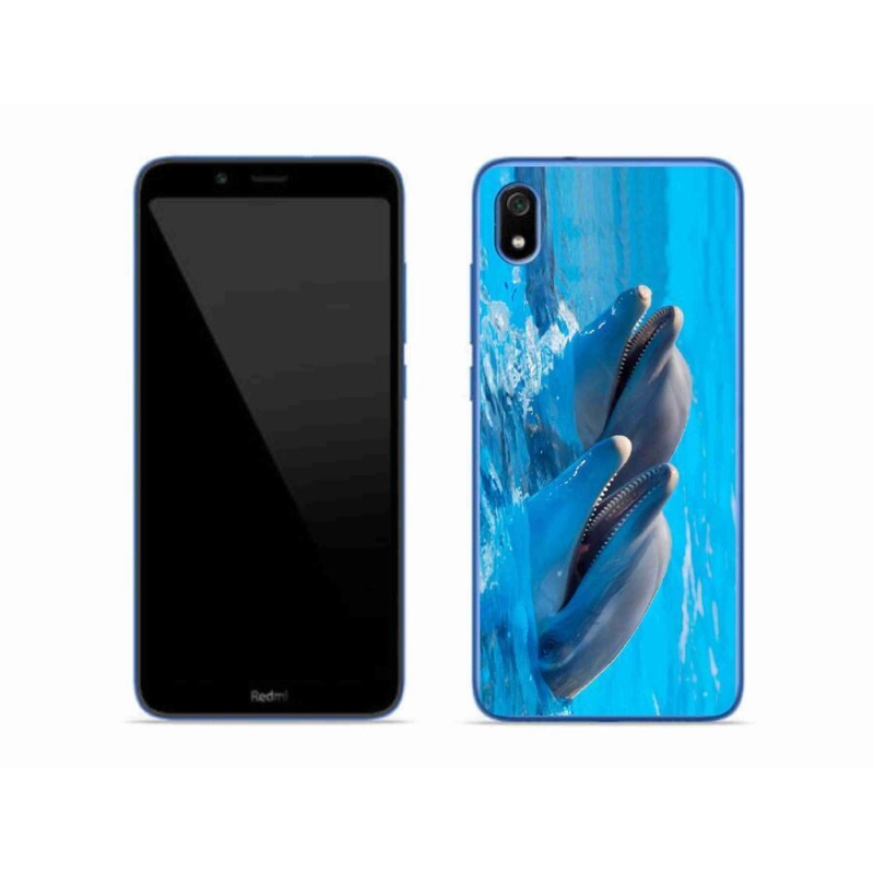 Gelový kryt mmCase na mobil Xiaomi Redmi 7A - delfíni