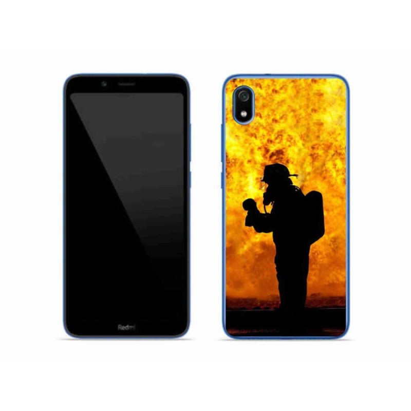 Gelový kryt mmCase na mobil Xiaomi Redmi 7A - hasič