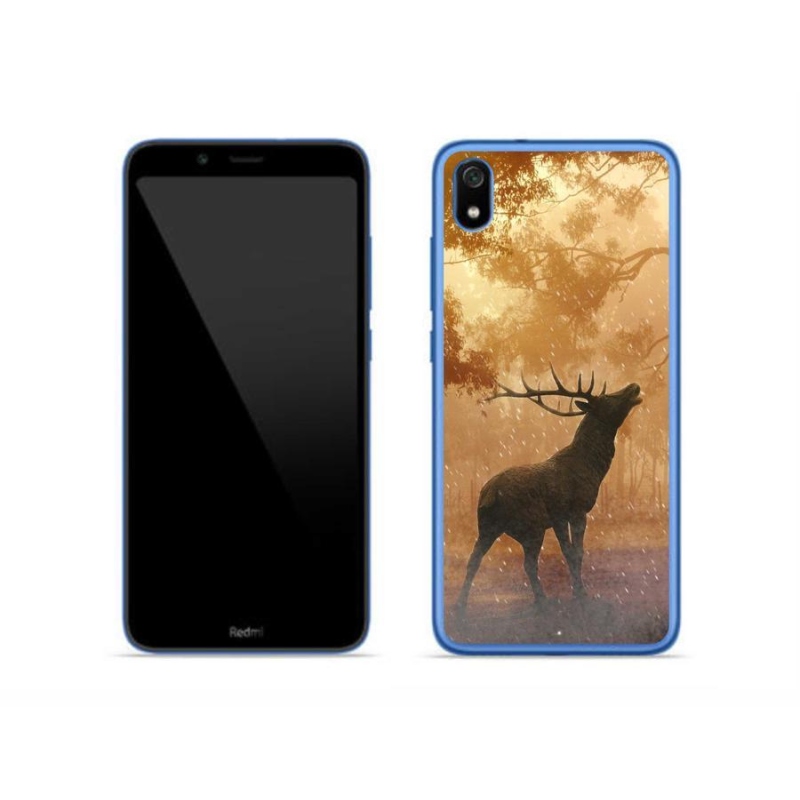 Gelový kryt mmCase na mobil Xiaomi Redmi 7A - jelen v říji