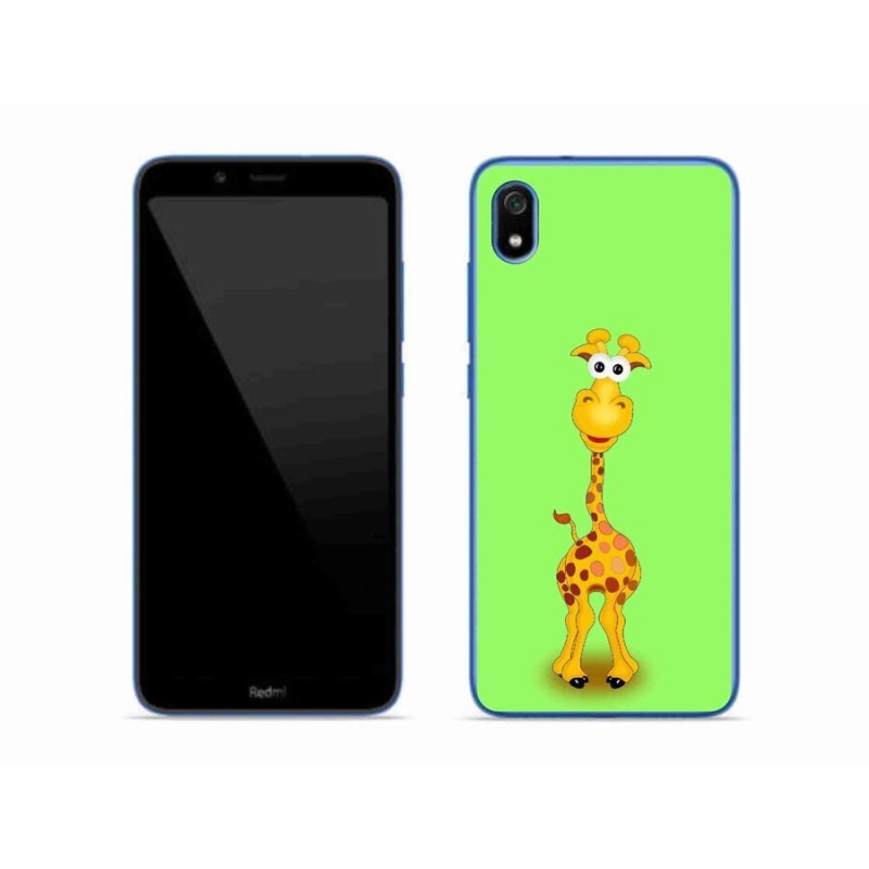 Gelový kryt mmCase na mobil Xiaomi Redmi 7A - kreslená žirafa