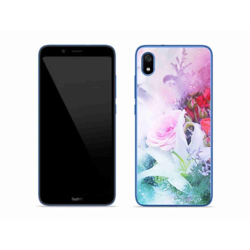 Gelový kryt mmCase na mobil Xiaomi Redmi 7A - květiny 4