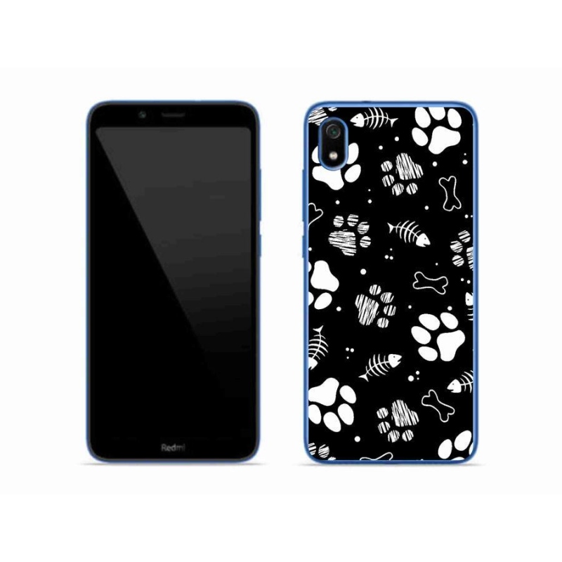 Gelový kryt mmCase na mobil Xiaomi Redmi 7A - psí tlapky
