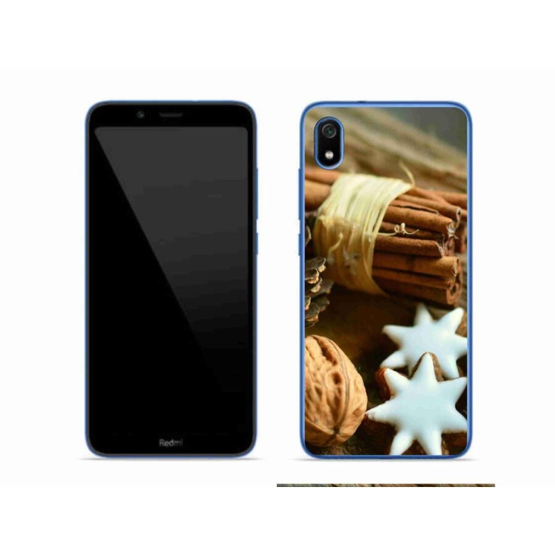 Gelový kryt mmCase na mobil Xiaomi Redmi 7A - skořice a perníčky