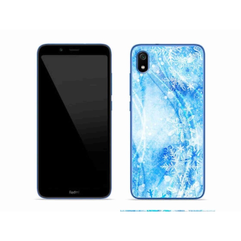 Gelový kryt mmCase na mobil Xiaomi Redmi 7A - sněhové vločky