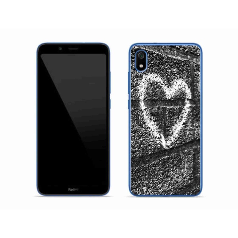 Gelový kryt mmCase na mobil Xiaomi Redmi 7A - srdce na zdi