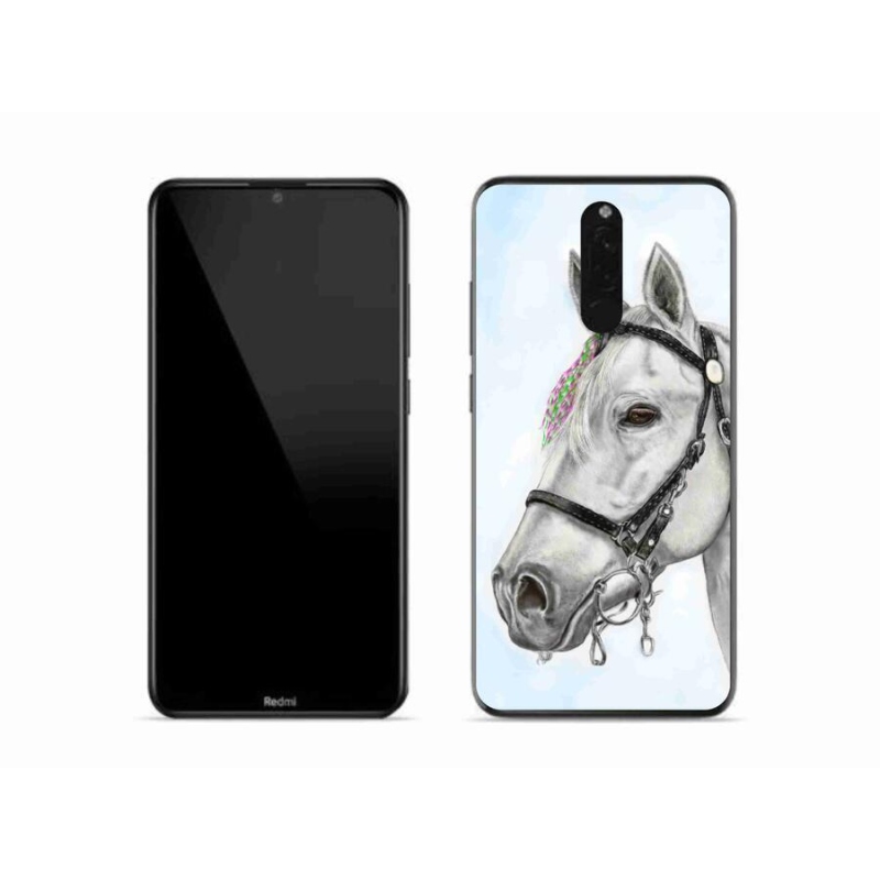 Gelový kryt mmCase na mobil Xiaomi Redmi 8 - bílý kůň 1