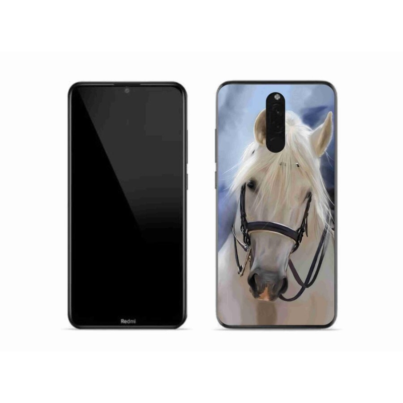 Gelový kryt mmCase na mobil Xiaomi Redmi 8 - bílý kůň