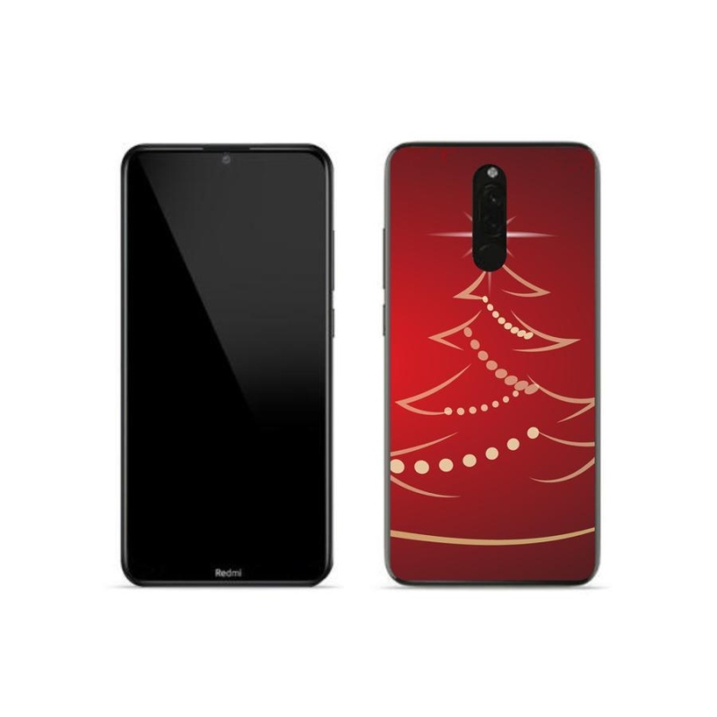 Gelový kryt mmCase na mobil Xiaomi Redmi 8 - kreslený vánoční stromek