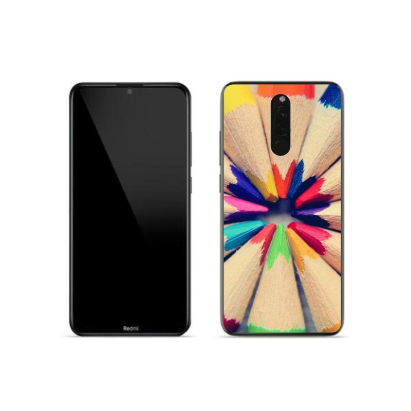 Gelový kryt mmCase na mobil Xiaomi Redmi 8 - pastelky