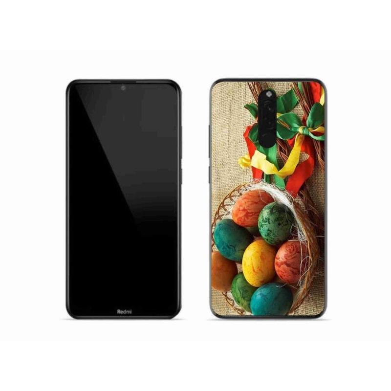 Gelový kryt mmCase na mobil Xiaomi Redmi 8 - pomlázky a vajíčka
