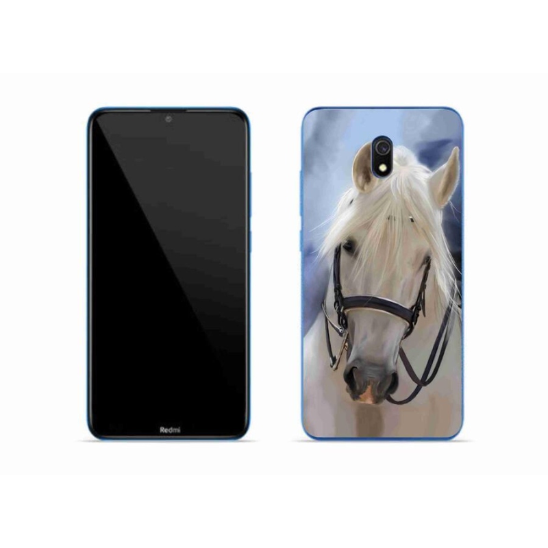 Gelový kryt mmCase na mobil Xiaomi Redmi 8A - bílý kůň