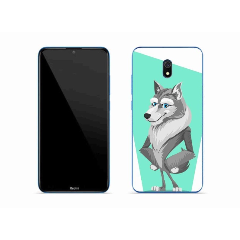 Gelový kryt mmCase na mobil Xiaomi Redmi 8A - kreslený vlk